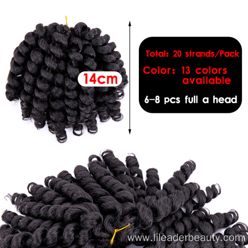 Synthetic Crochet Hair Jumpy Wand Curls Hair Extension